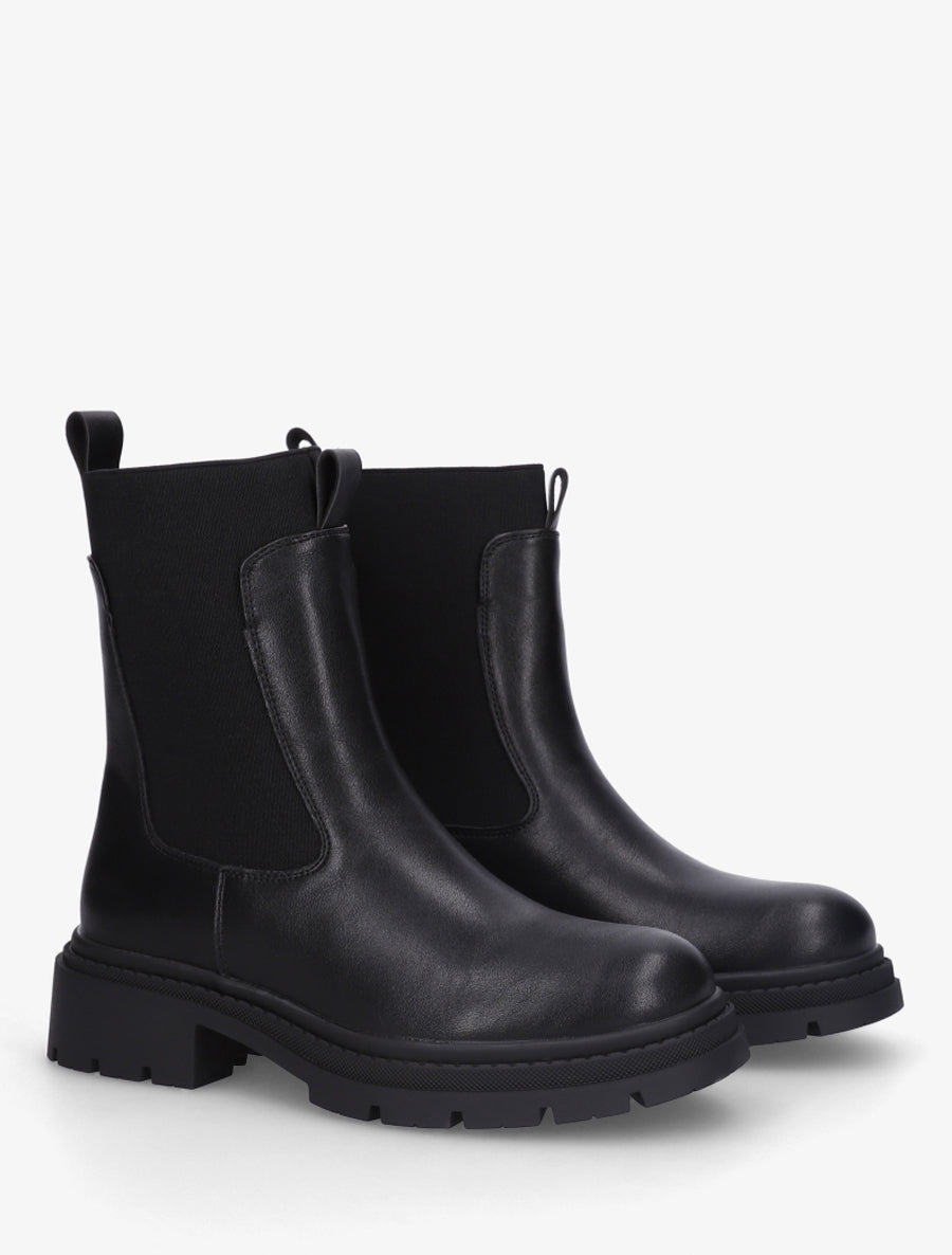 Chelsea boots à semelle crantée - Noir - 4