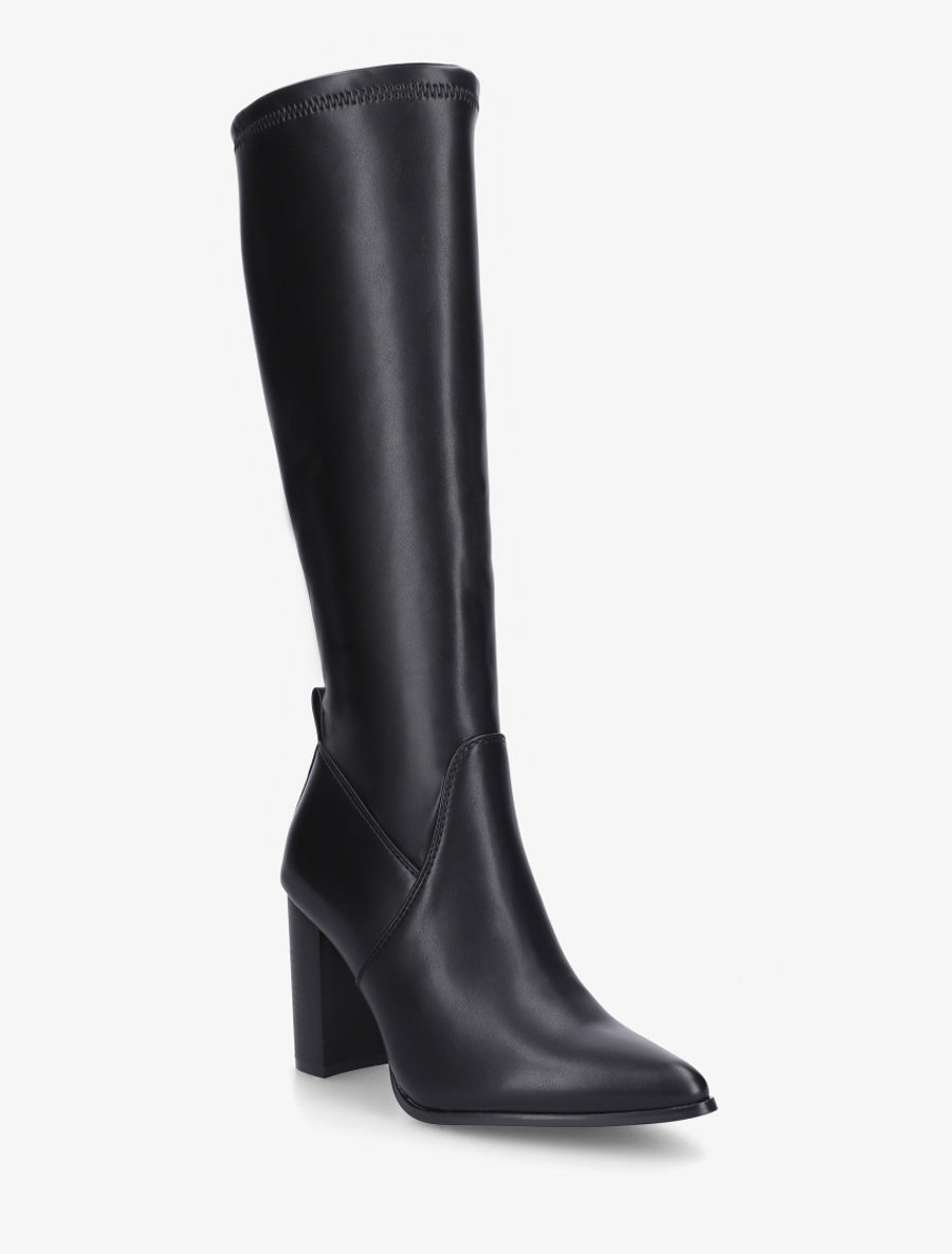 Bottes en simili à bout pointu - Noir - 2
