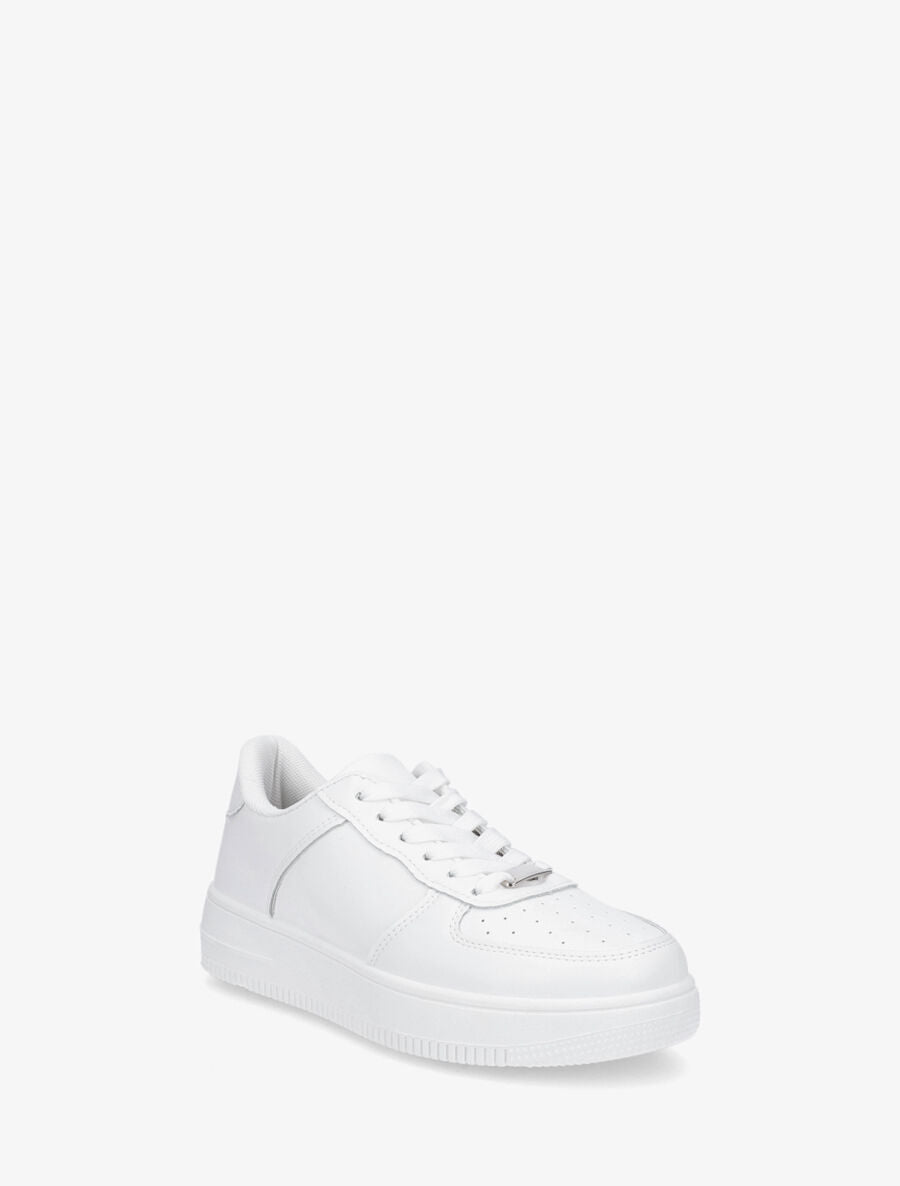 Sneakers classiques à empiècement métallique - Blanc - 2