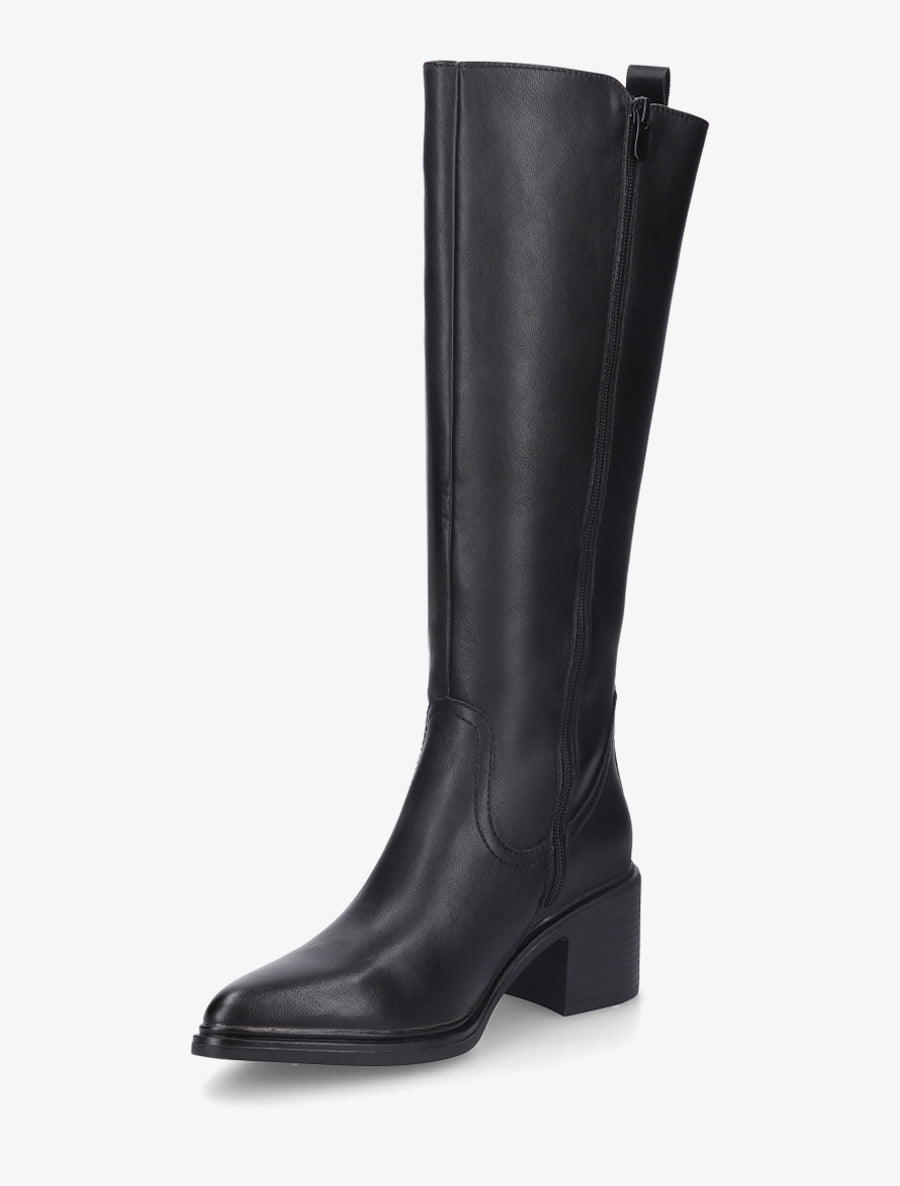 Bottes en simili à bouts pointus - Noir - 3