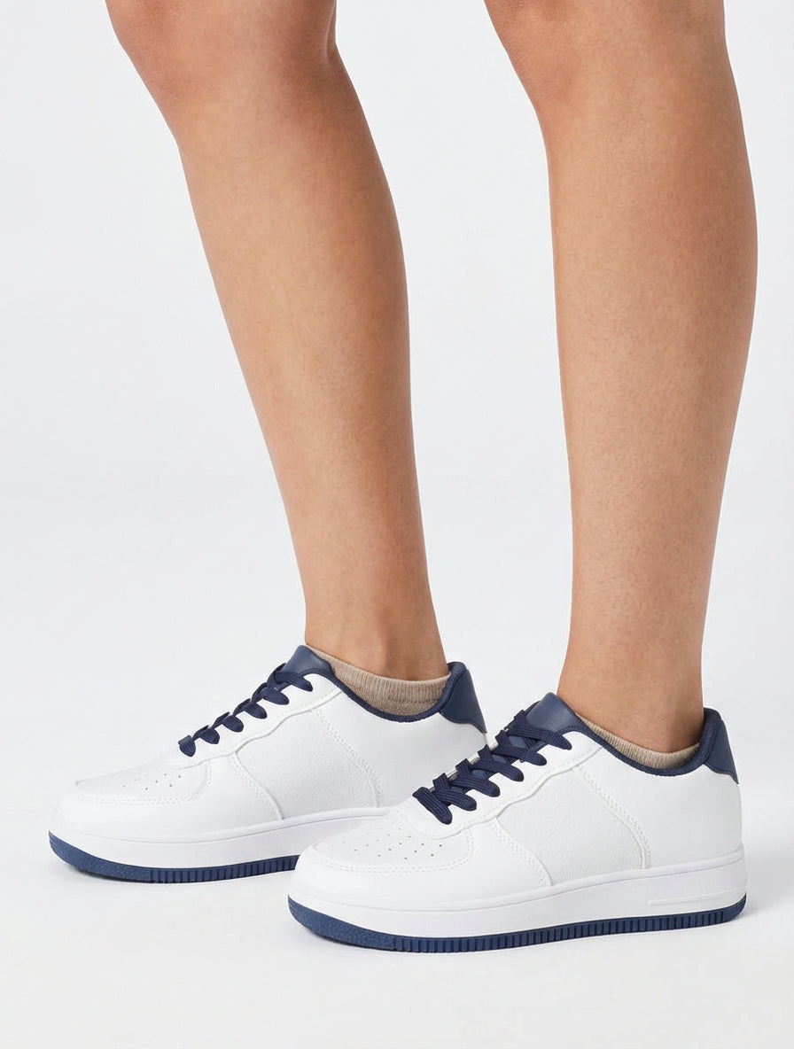 Zapatillas con contrafuerte contrastante - Marine