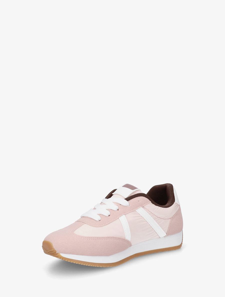 Baskets à empiècement graphique - Rose - 3