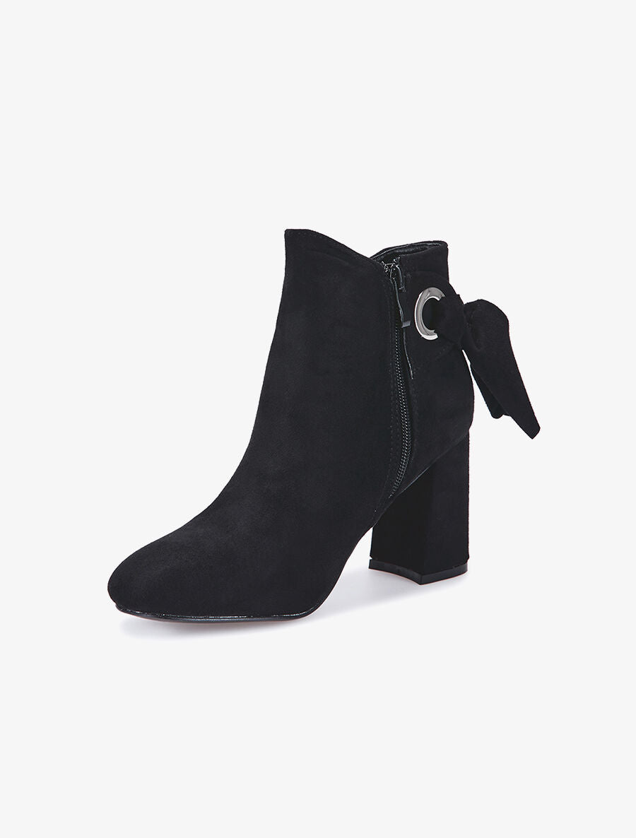 Bottines ruban au dos - noir - 3