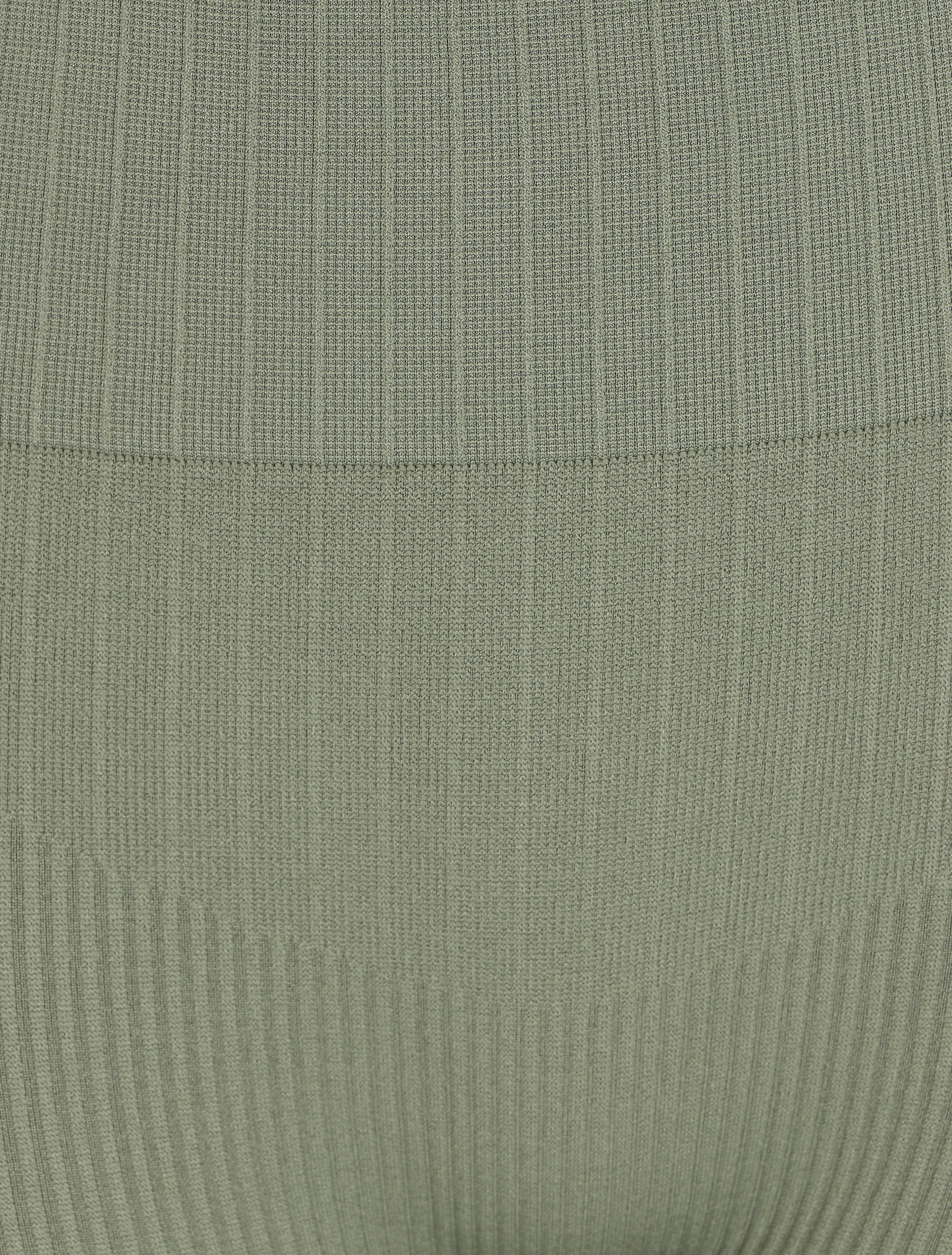 Cycliste côtelé à taille haute - Kaki - 3