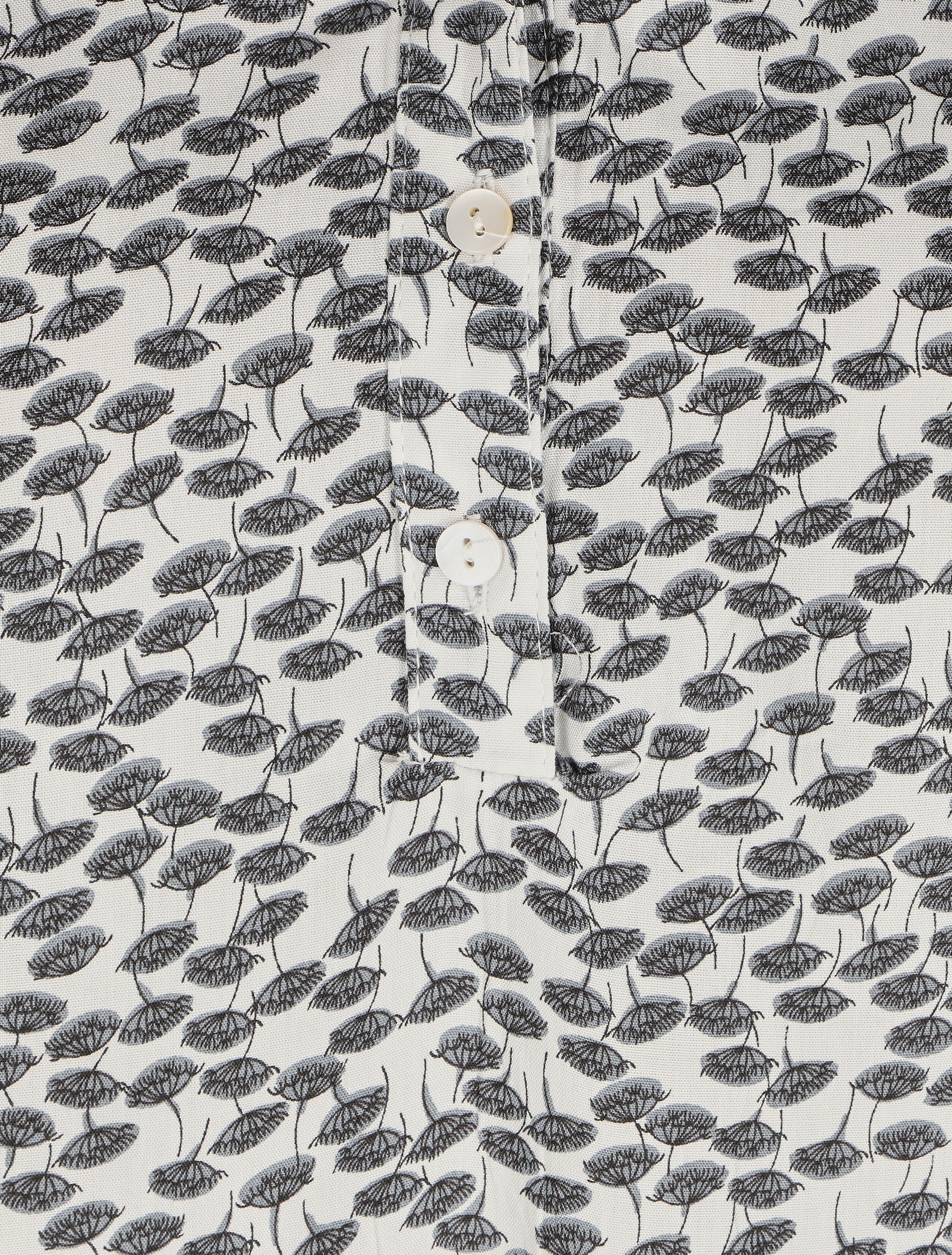 Blouse à imprimé pissenlit - Blanc - 3