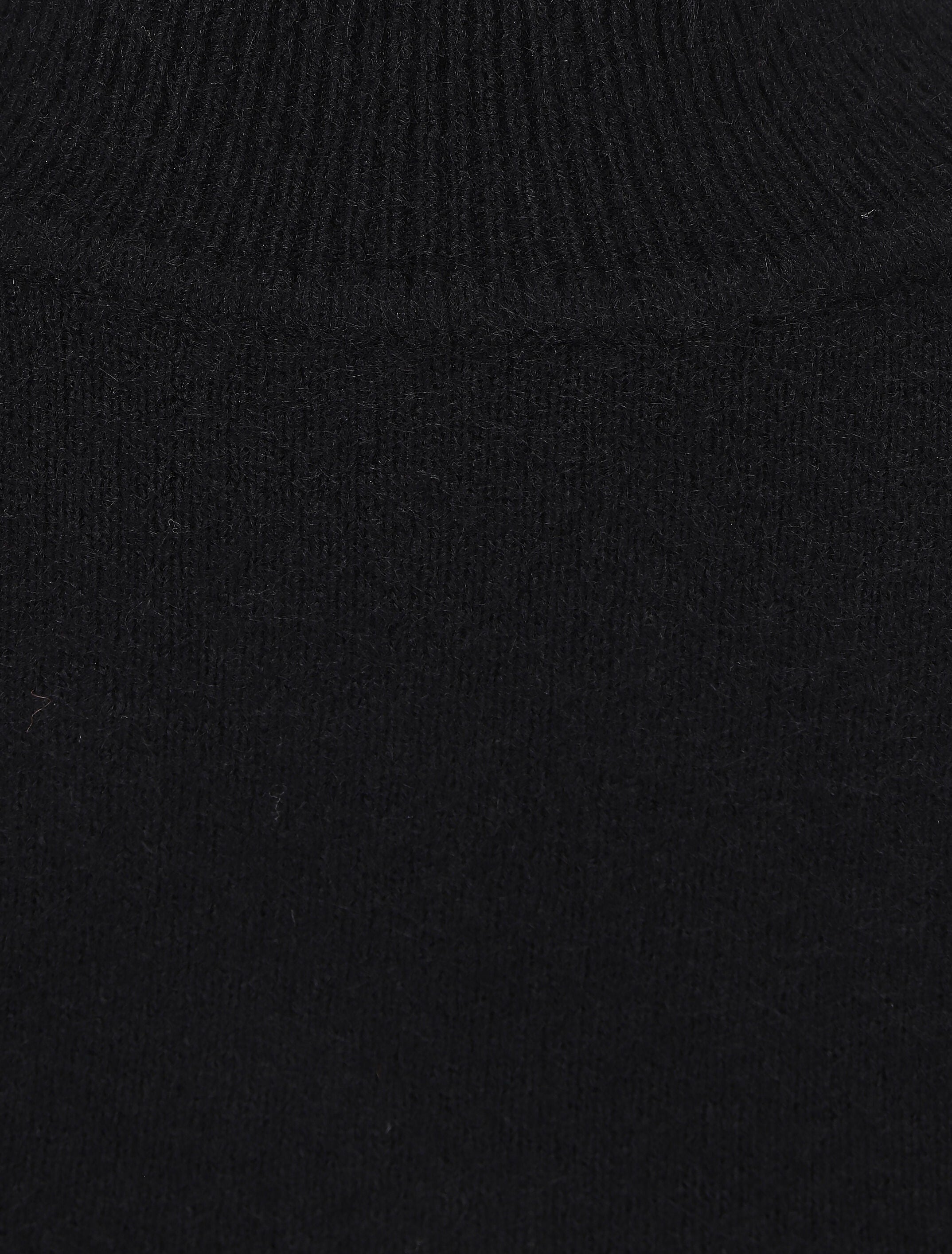 Pull col montant en cachemire mélangé - Noir - 3
