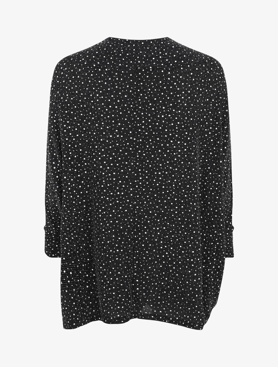Gilet chauve-souris moucheté et irisé - Noir - 2