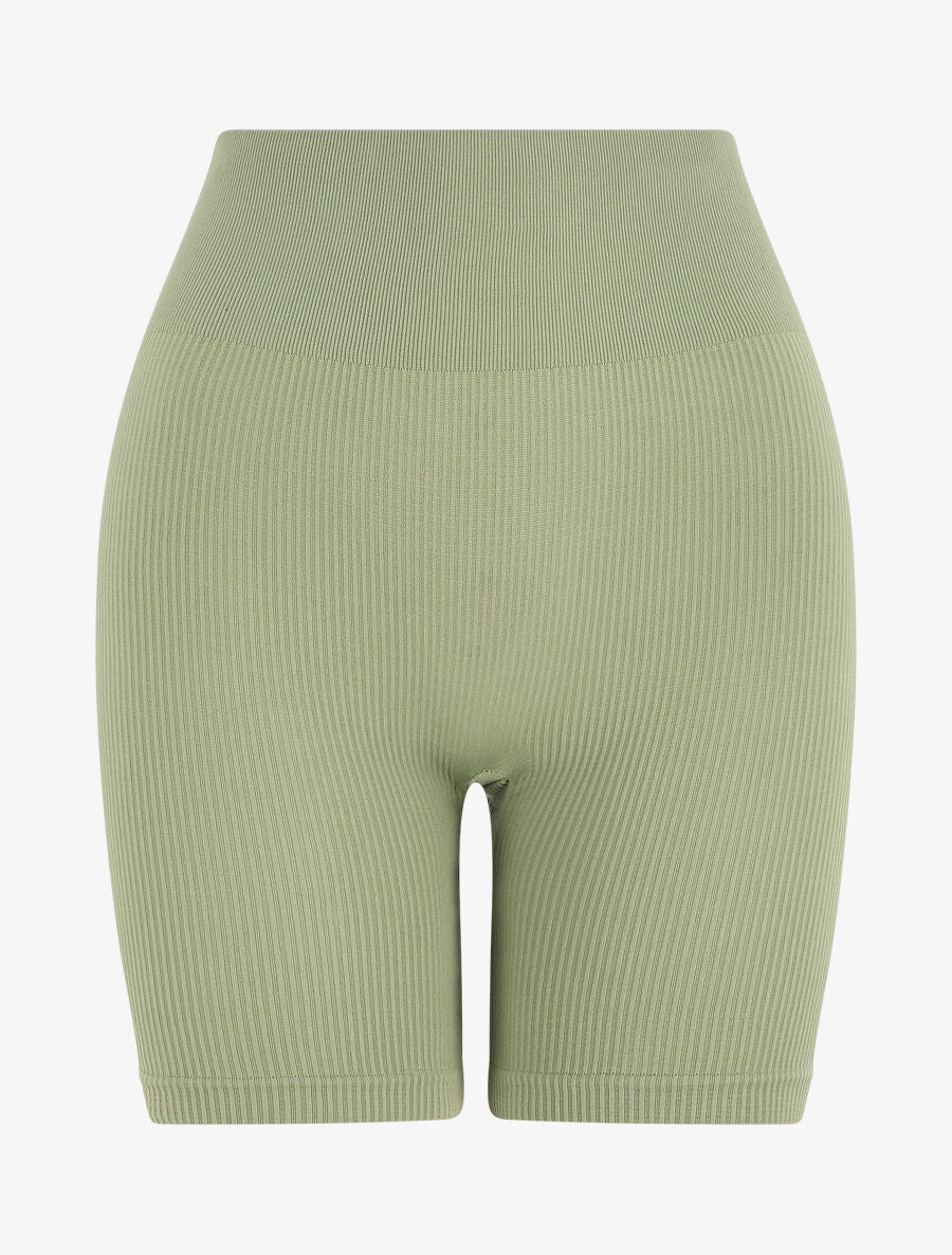 Short uni côtelé - Kaki - 1