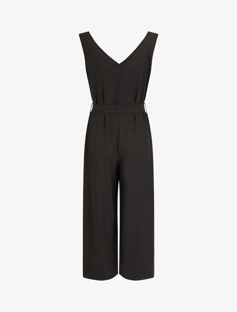 Combinaison ample boutonnée - Noir - 2