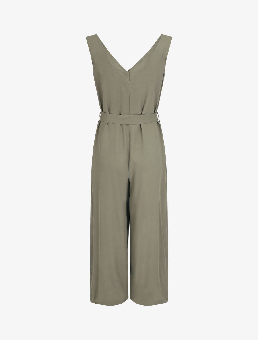 Combinaison ample boutonnée - Vert - 2