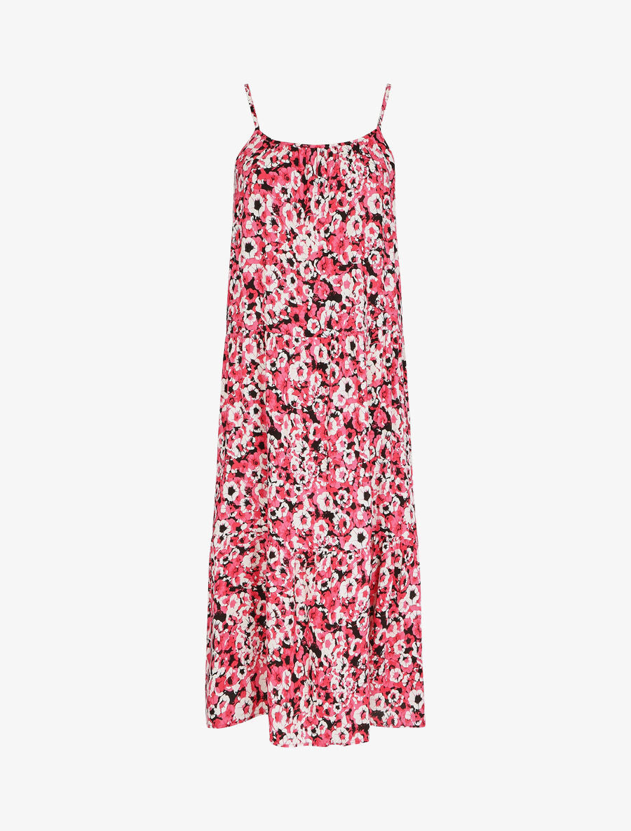 Robe classique à imprimé fleuri - Rose - 5