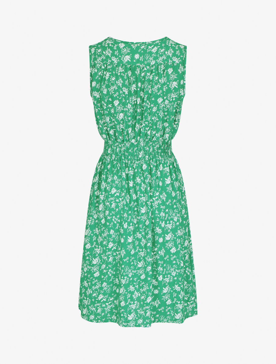 Robe imprimé fleuri à col cache-coeur - Vert - 2