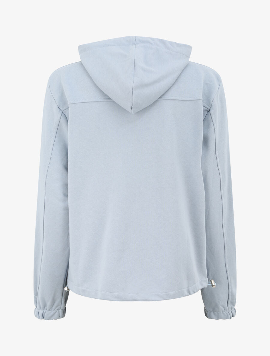 Sweat à capuche zippé - Bleu ciel - 2