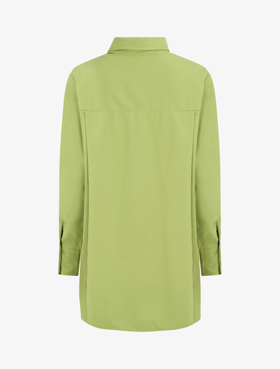 Chemise oversize coupe droite - Vert anis - 2