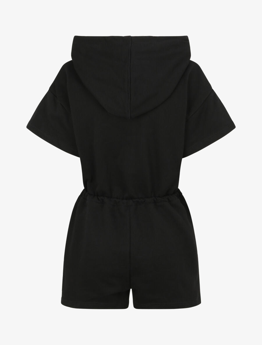 Combishort jogging à capuche - Noir - 2