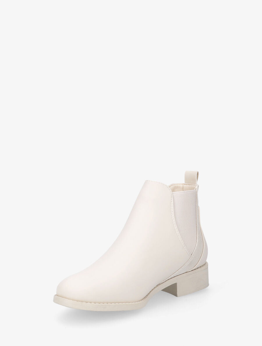 Bottines plates irisées - Beige - 3