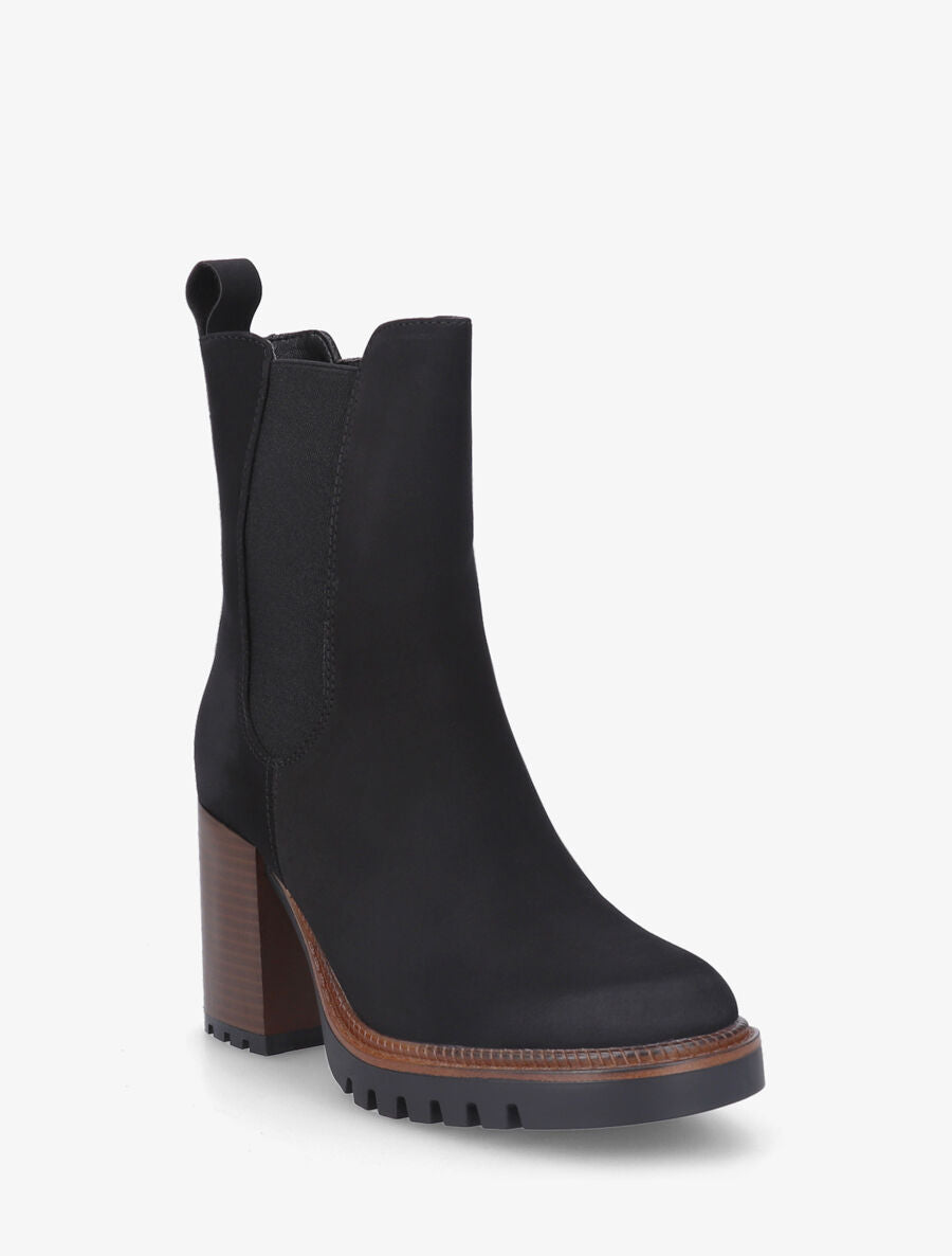 Bottines montantes en suédine - Noir - 2