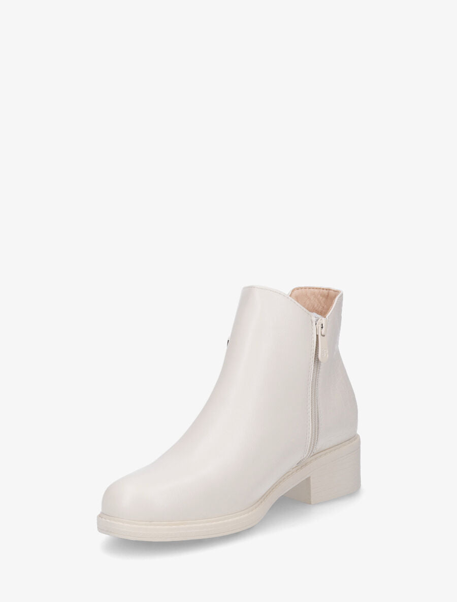 Bottines plates élastiquées croco - Beige - 3