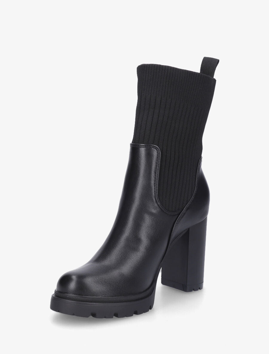 Bottines chaussettes à talon haut - Noir - 3