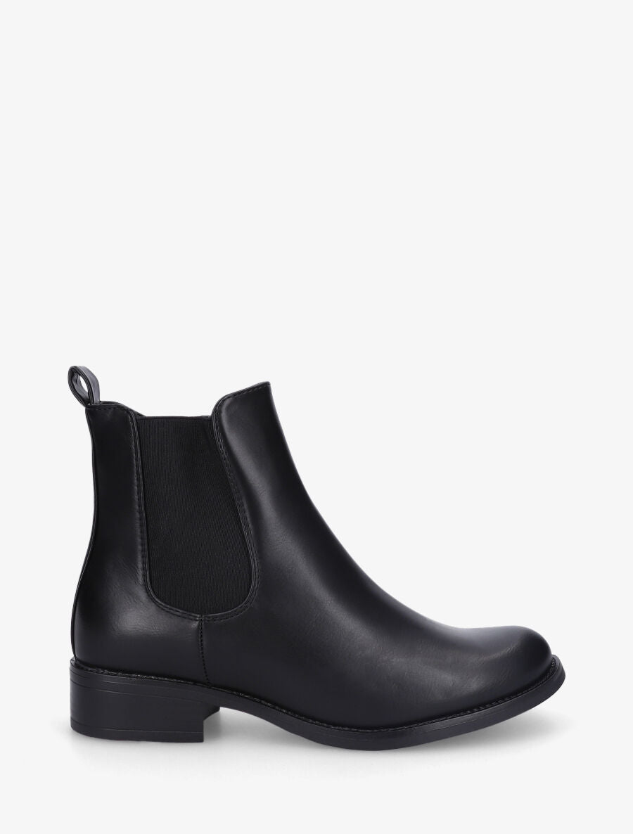 Bottines unies élastiquées - Noir - 5