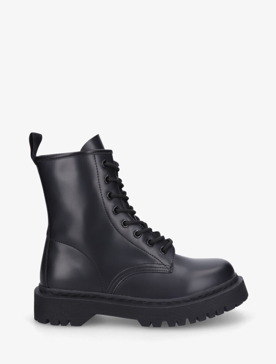 Bottines montantes à lacets - Noir - 5
