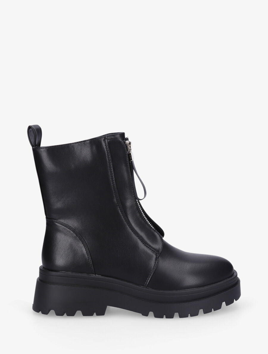 Boots montantes à zip - Noir - 1