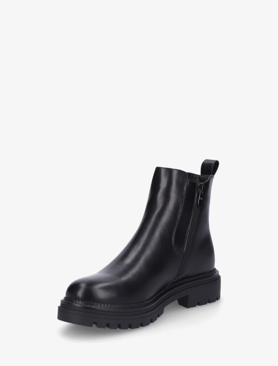 Low boots en simili - Noir - 3