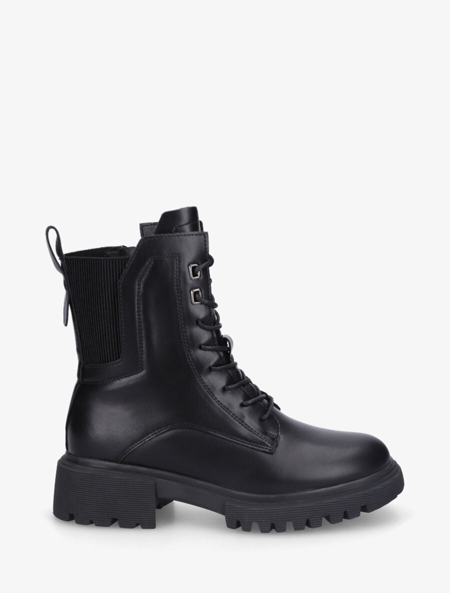 Bottines montantes à contrefort élastiqué - Noir - 1