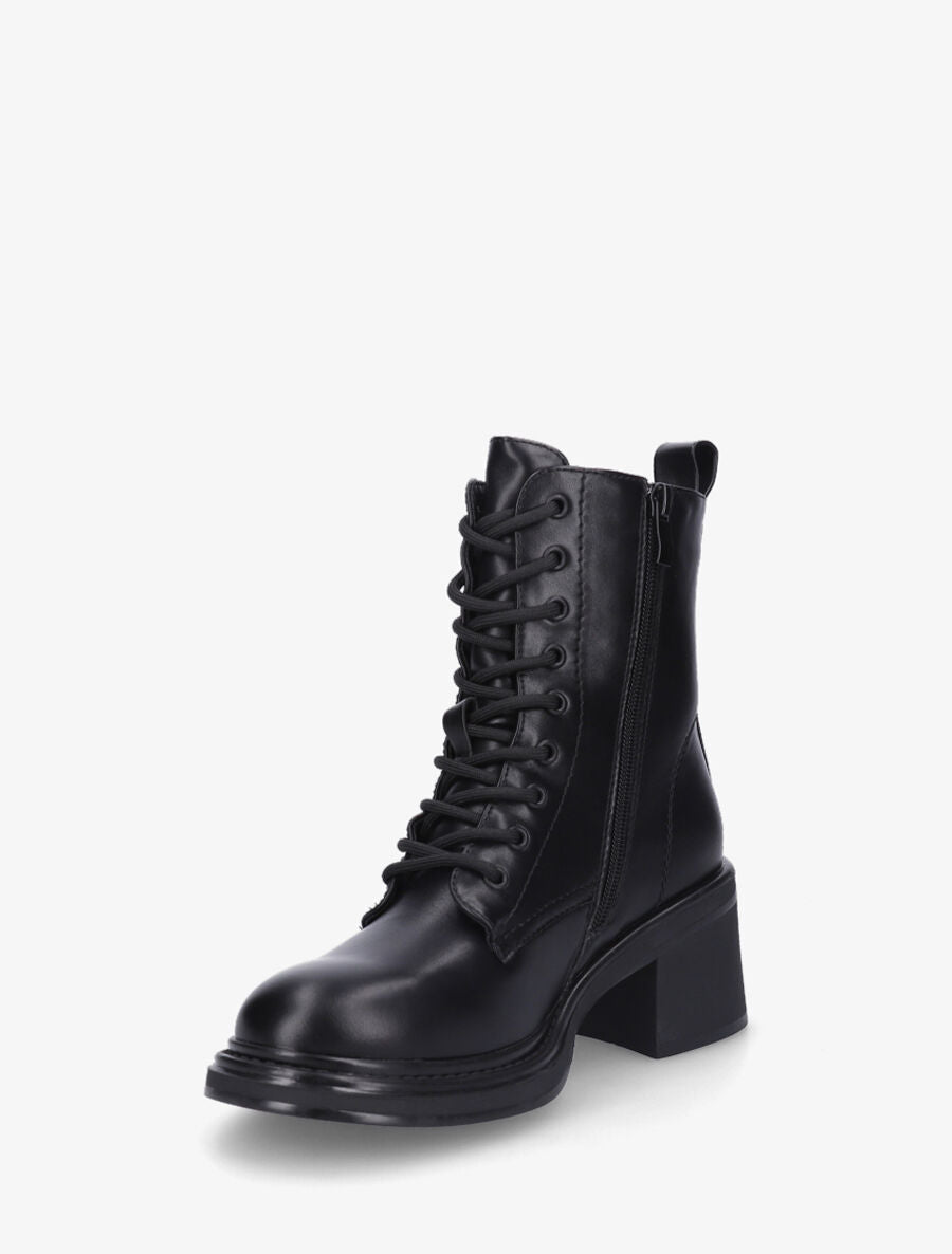 Bottines montantes à talon - Noir - 3