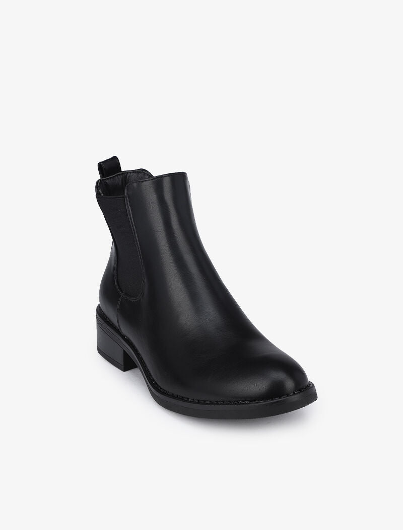 Chelsea boots unies - Noir - 3