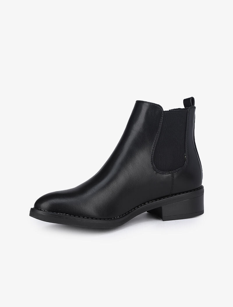 Chelsea boots unies - Noir - 4