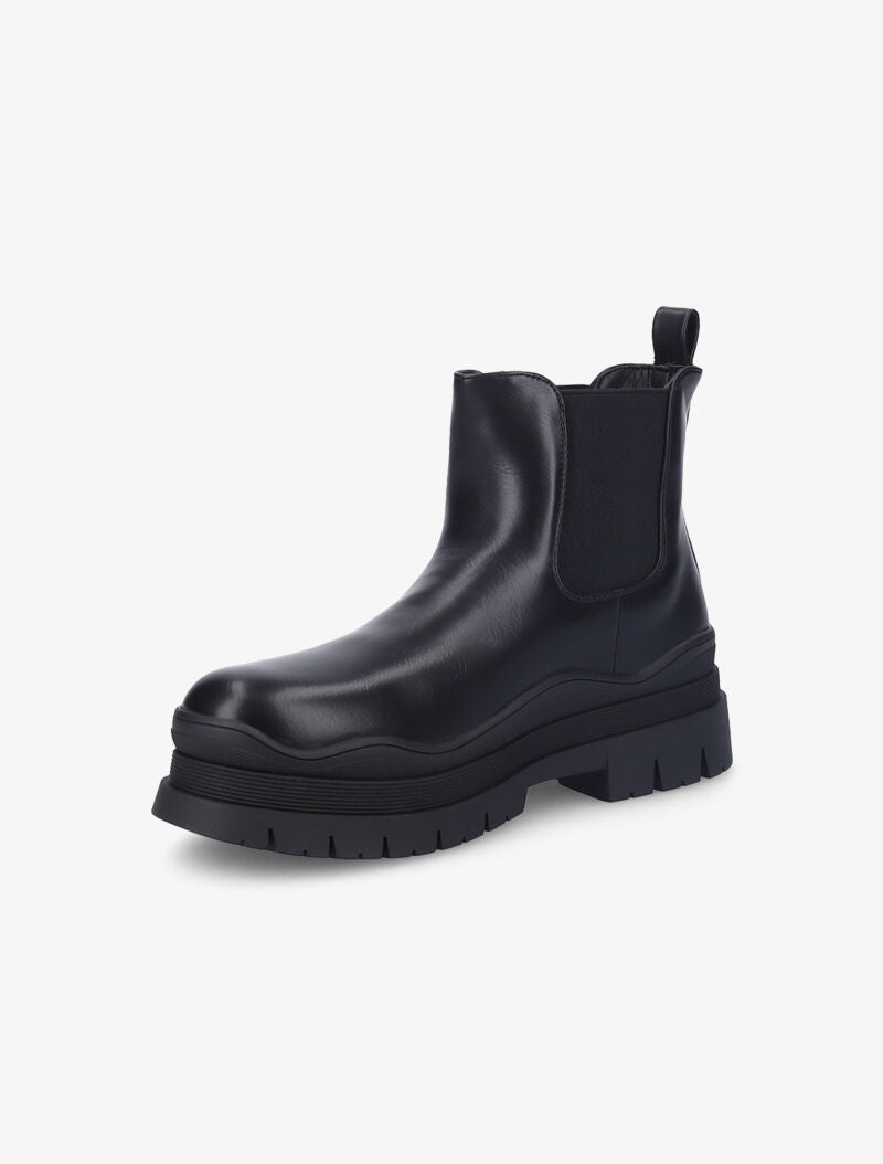 Chelsea boots à semelle à plateforme crantée - Noir - 3