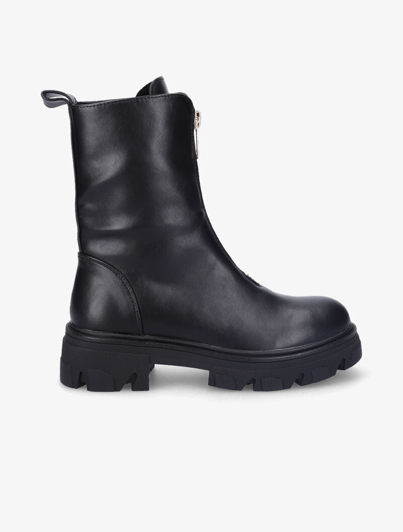 Bottines montantes à zip - Noir - 2