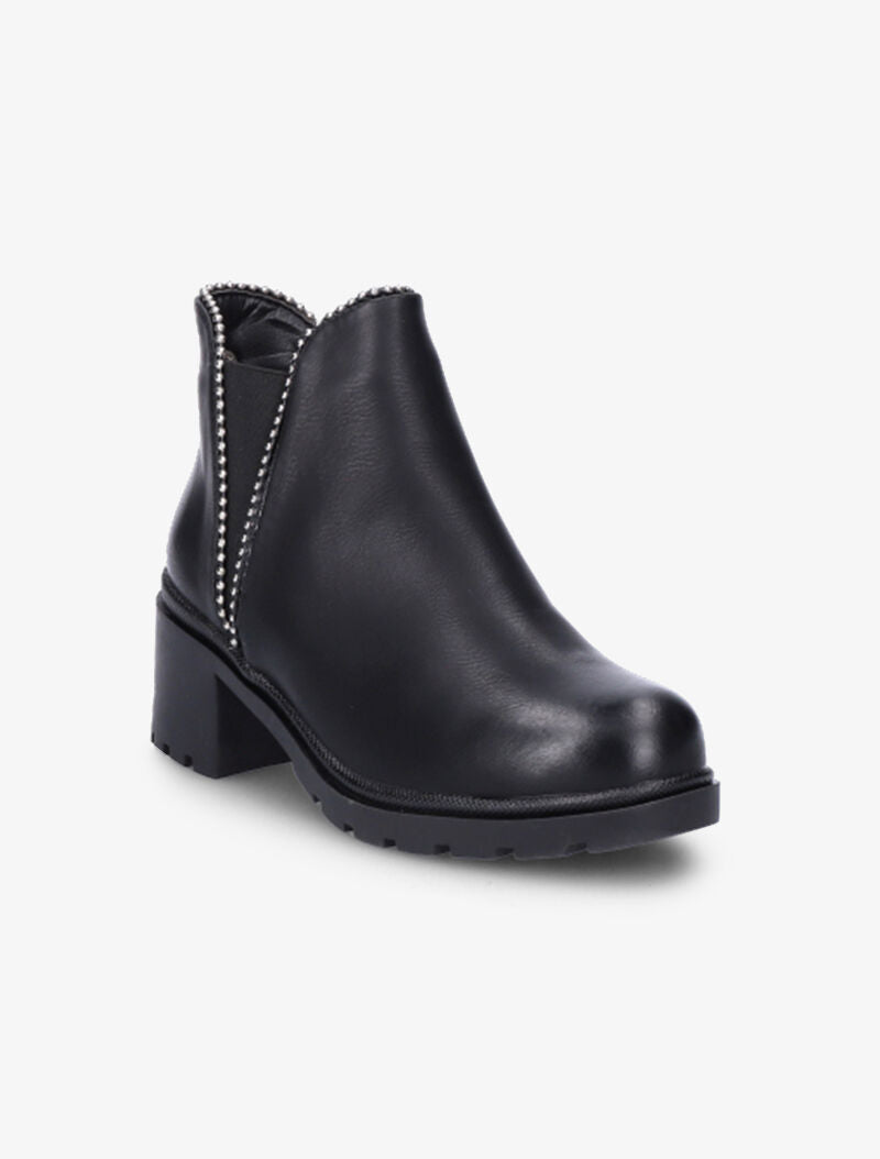 Chelsea boots cloutées à semelles crantées - Noir - 3