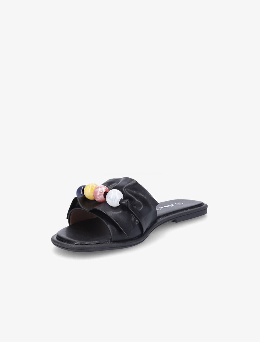 Mules à perles - Noir - 3