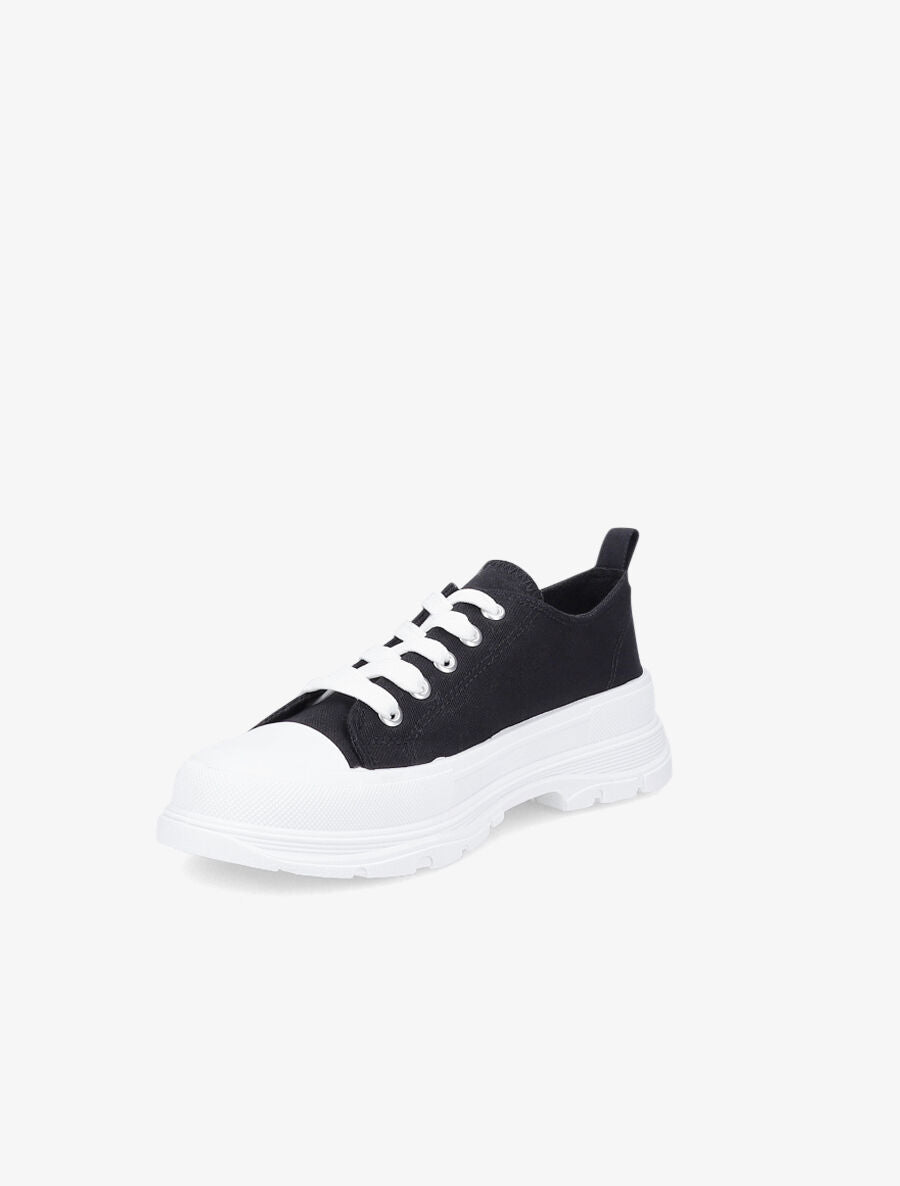 Tennis unies en toile - Noir - 3