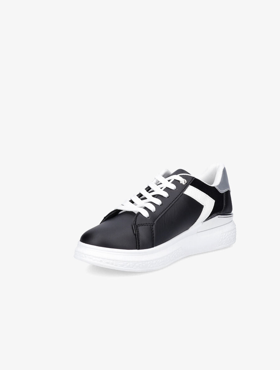 Sneakers à détail métallique - Noir - 3