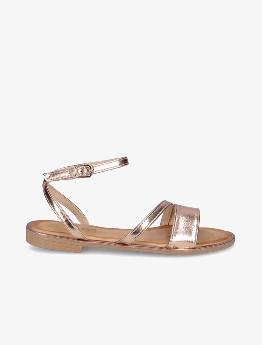 Nu-pieds à double brides - Rose gold - 2