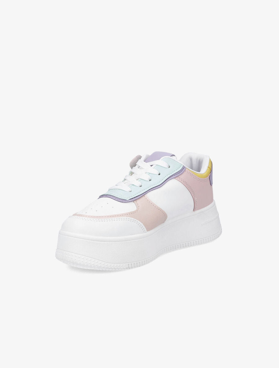 Sneakers à semelle à plateforme - Lilas - 3