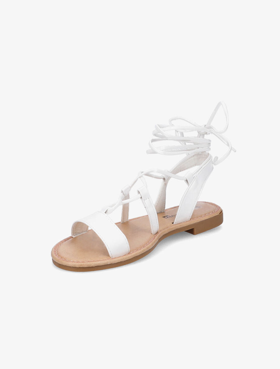 Nu-pieds à liens - Blanc - 2