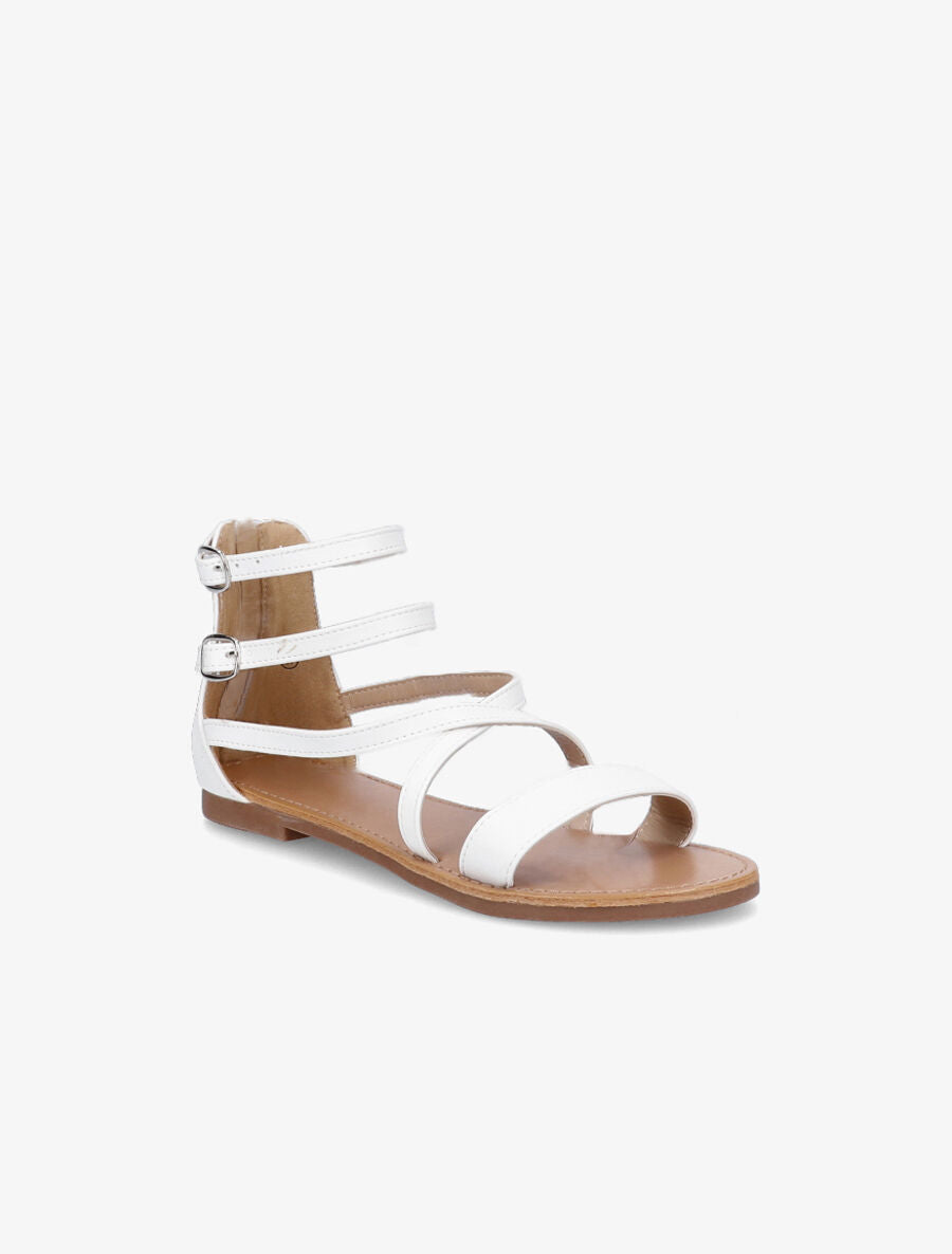 Nu-pieds à brides croisées - Blanc - 2