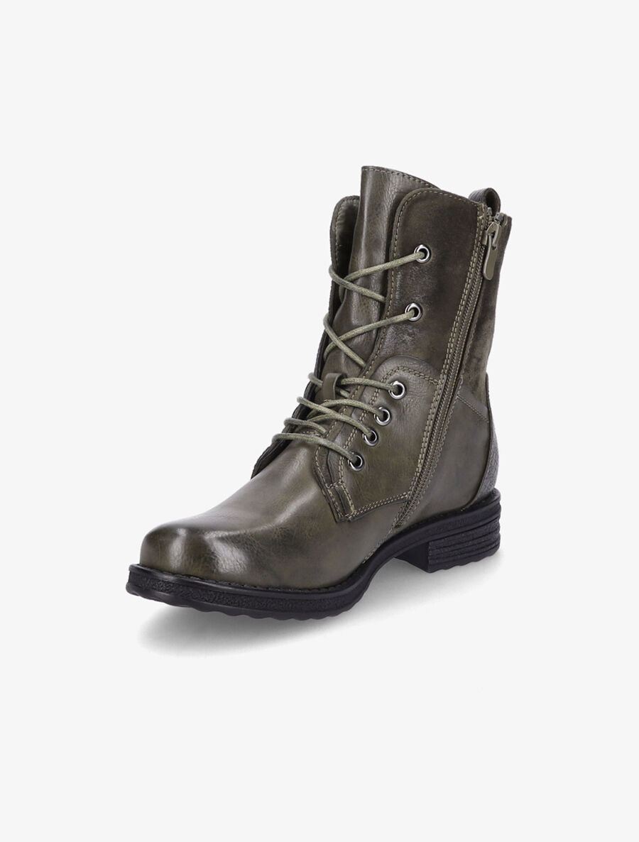 Boots montantes à lacets - Kaki - 3