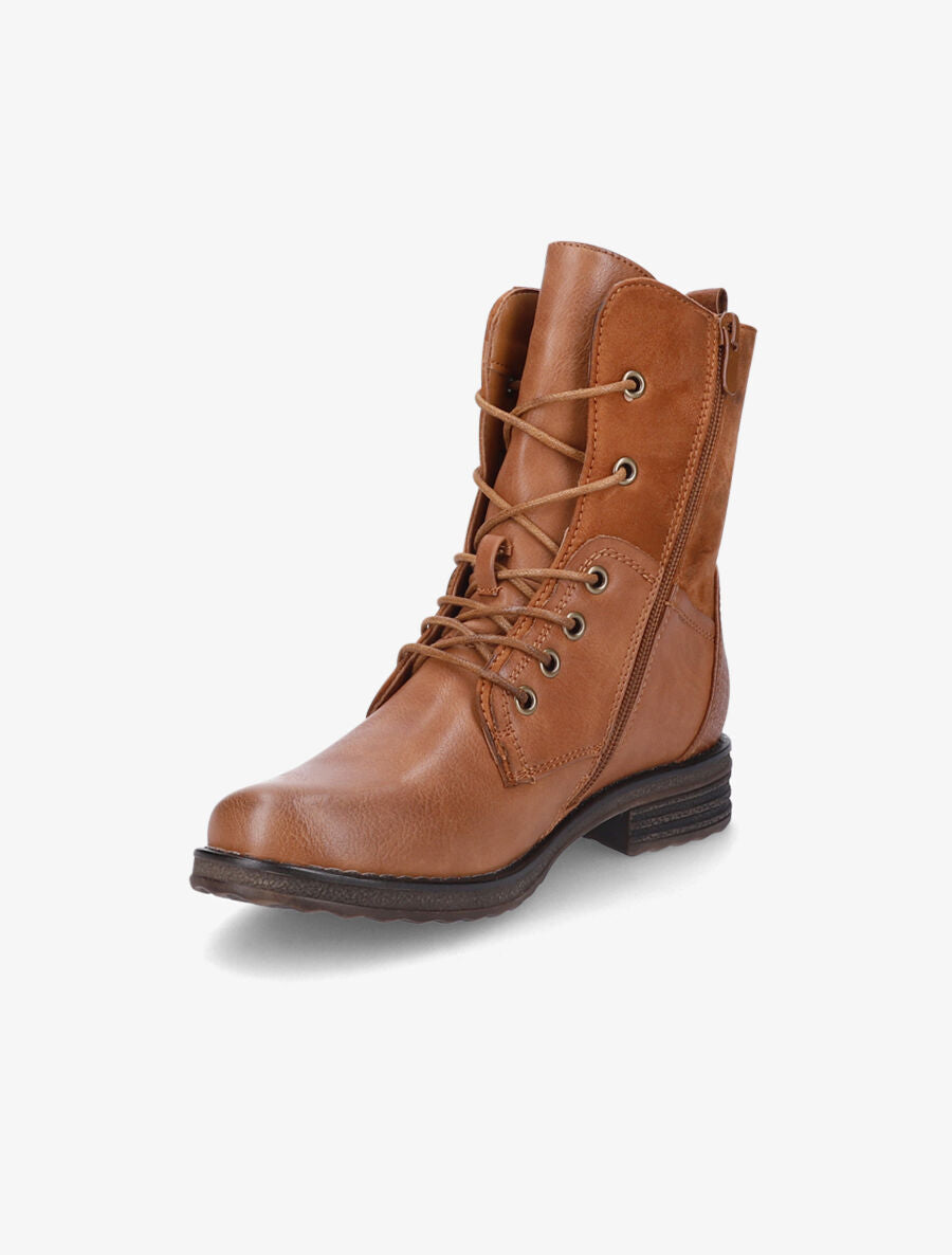 Boots montantes à lacets - Camel - 3