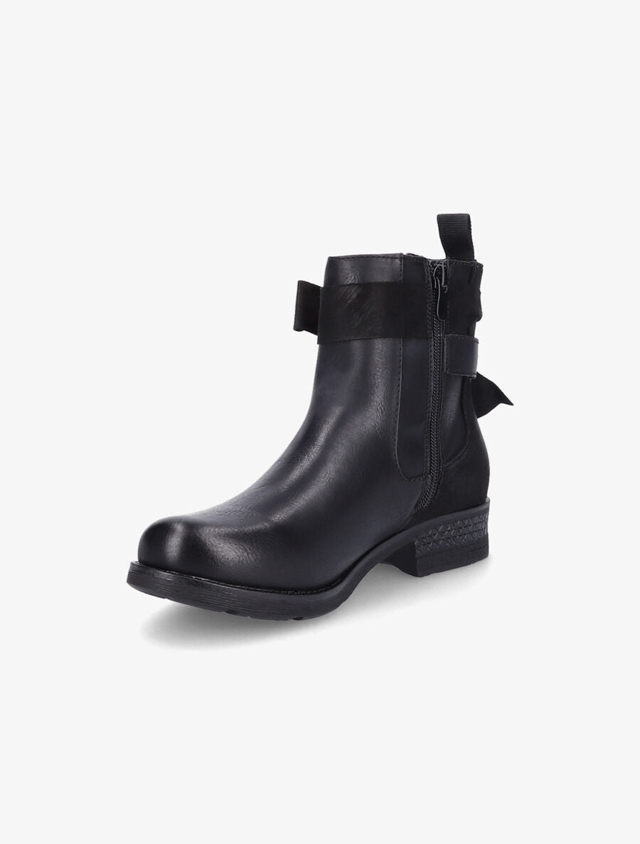 Boots montantes à noeud - Noir - 3