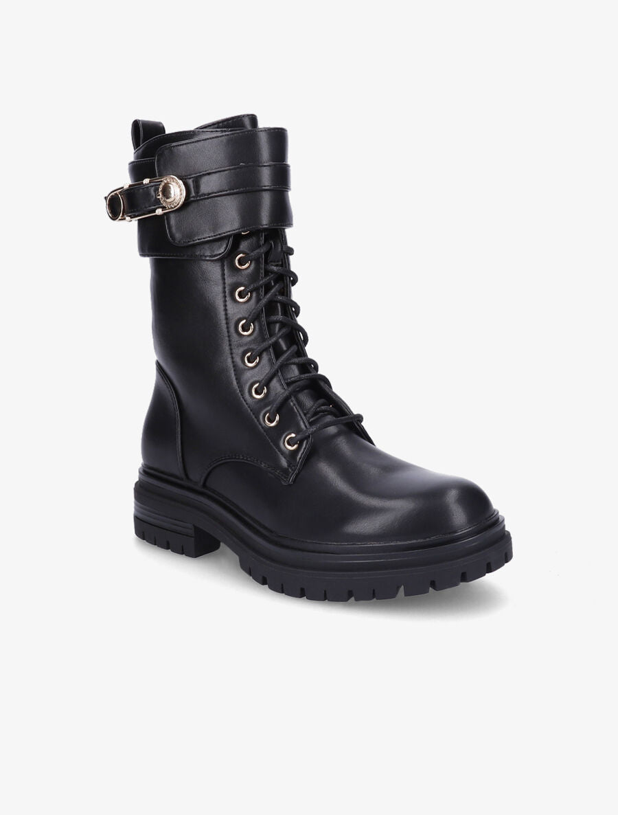 Boots montantes à broche - Noir - 2