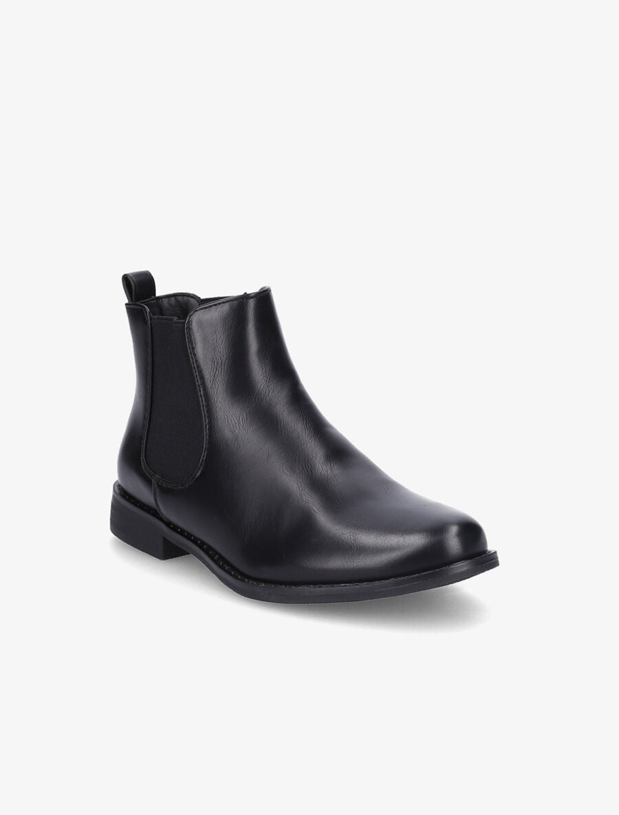 Chelsea boots basiques en simili - Noir - 2
