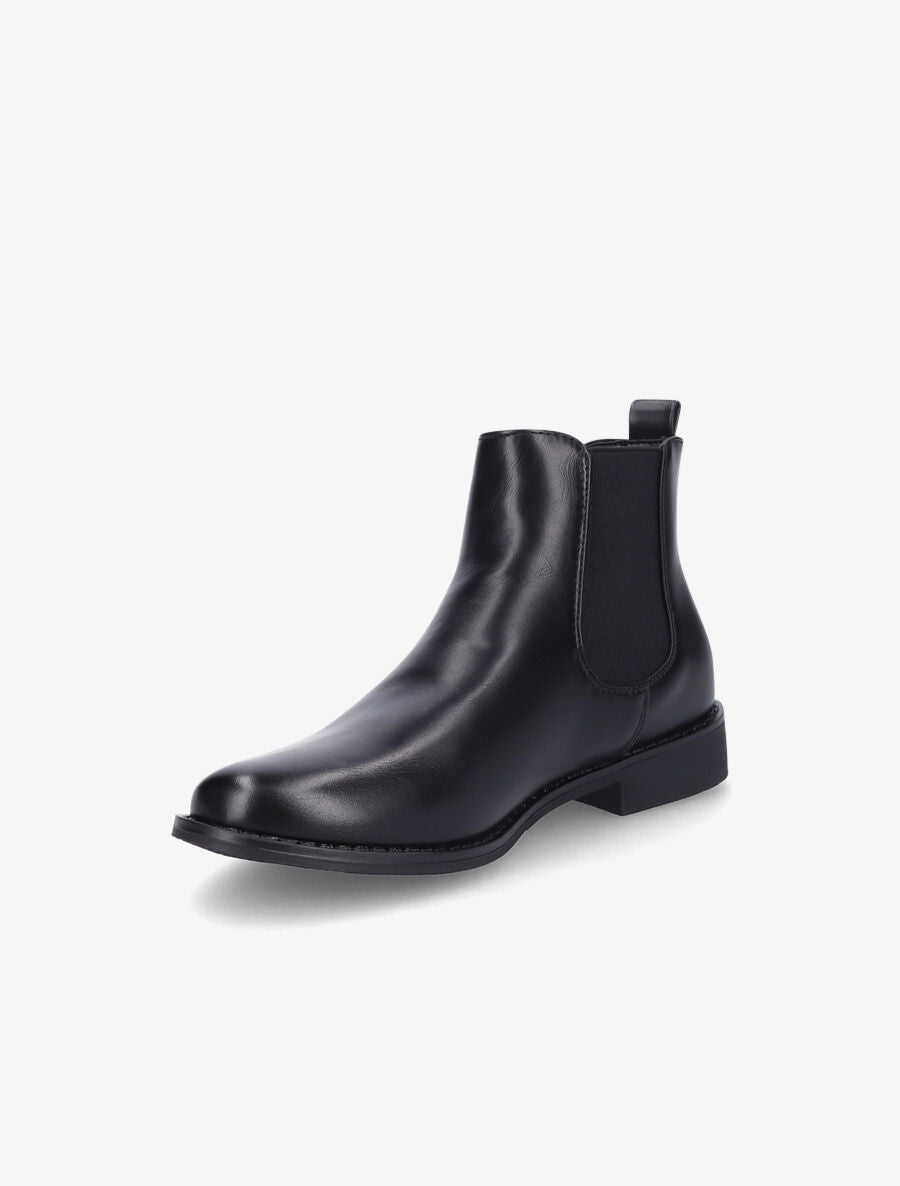 Chelsea boots basiques en simili - Noir - 3