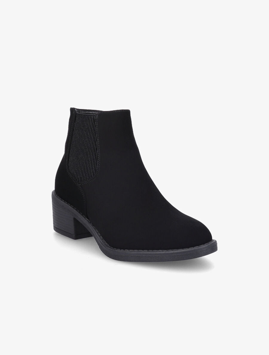 Bottines classiques en suédine - Noir - 2