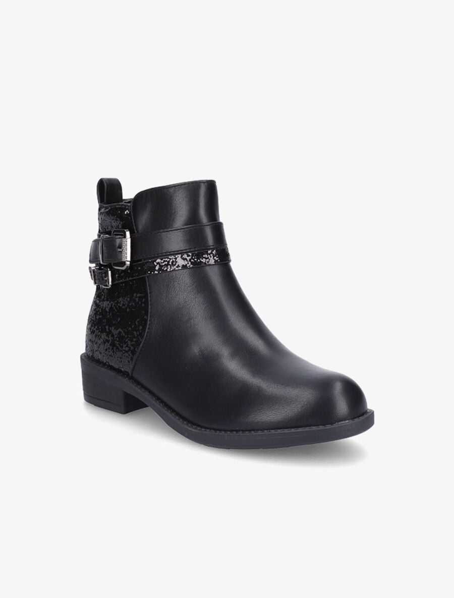 Bottines à contrefort pailleté - Noir - 2