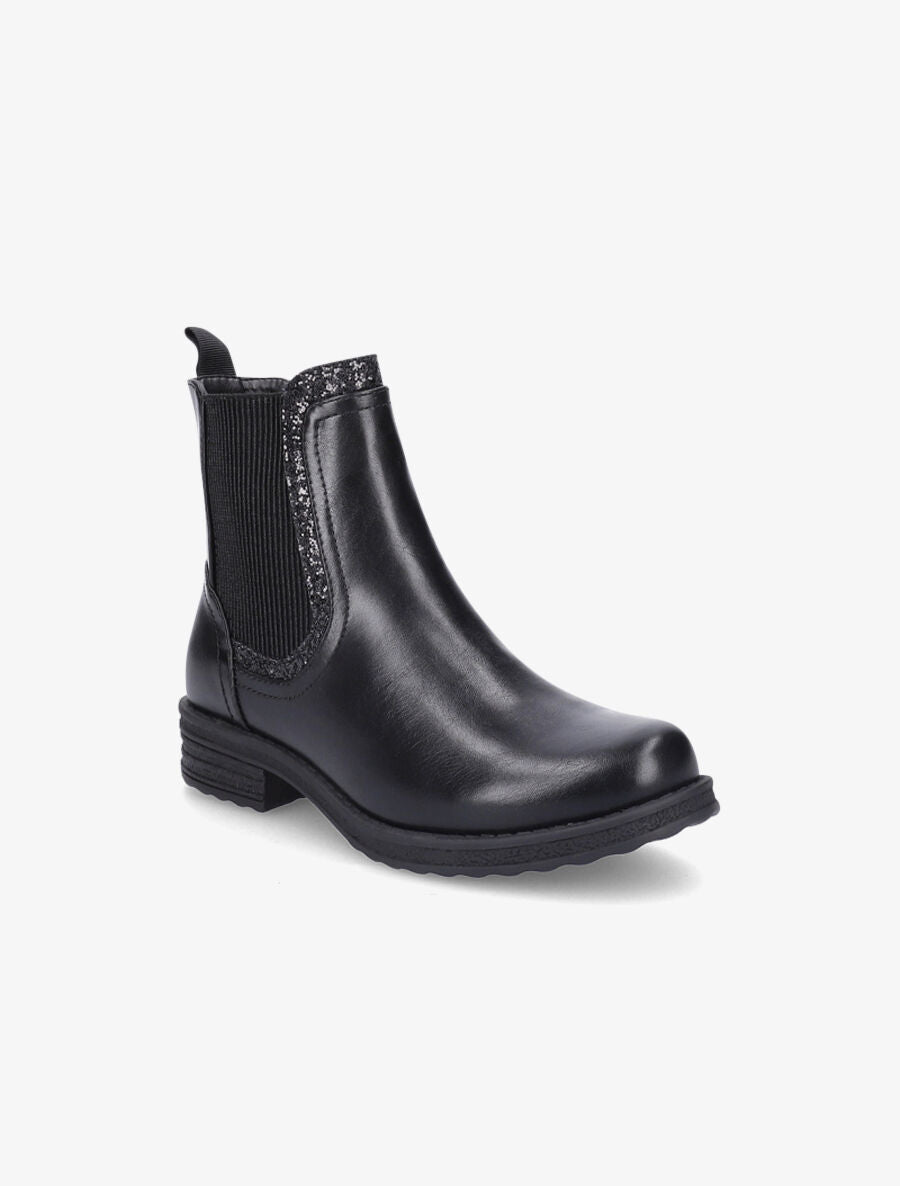 Bottines élastiquées à paillettes - Noir - 2